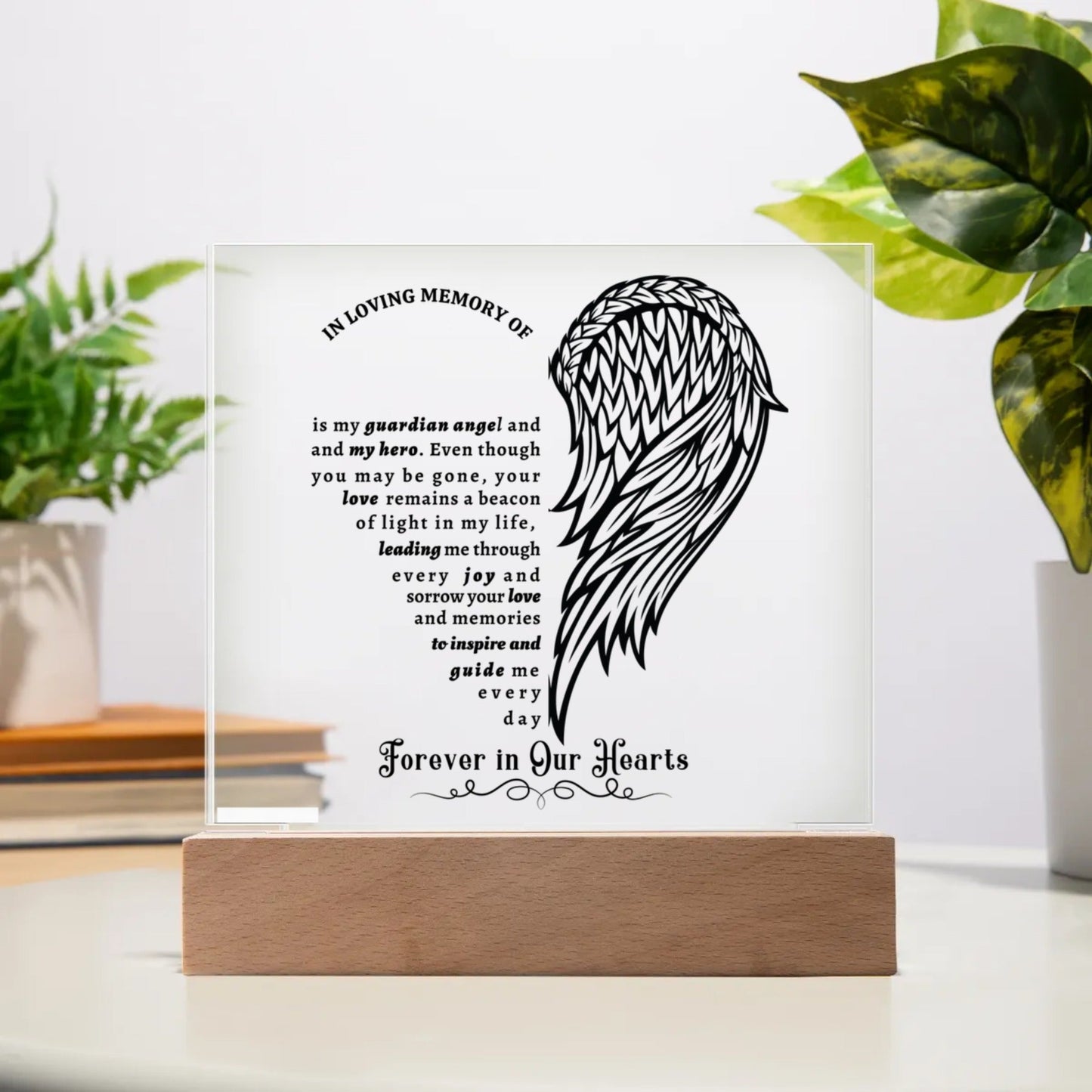 In Loving Memory Personalized Plaque