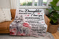 Personalize To My Daughter Sherpa Blanket 50×60