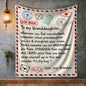 To My Granddaughter | Fleece Air Mail Delivery Blanket