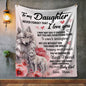 Personalize To My Daughter Sherpa Blanket 50×60