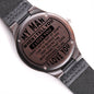 To My Man | Engraved Wooden Watch