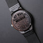 To My Man | Engraved Wooden Watch