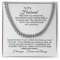 To My Husband | Deep In Your Heart (Cuban Link Necklace)
