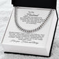To My Husband | Deep In Your Heart (Cuban Link Necklace)