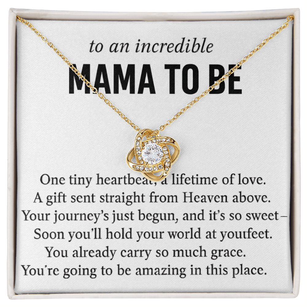 y Baby Foot Heart Pendant Necklace With Gift Box Card, Birthday Gift For Mother