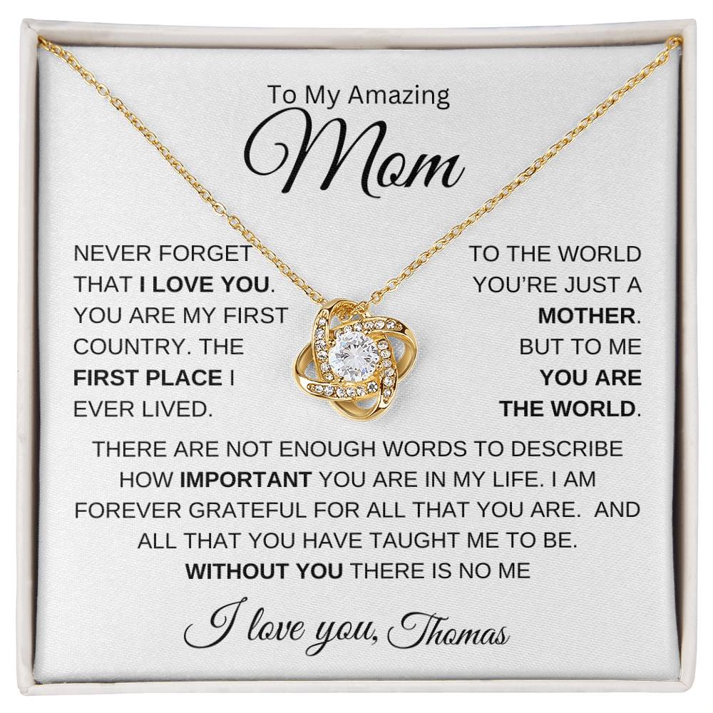 To My Amazing Mom | Love Knot - Personalize