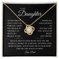 To My Daughter | Deep In Your Heart (Love Knot Necklace)