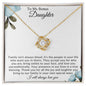 Bonus Daughter | Family Isn't Always Blood (Love Knot Necklace)