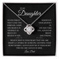 To My Daughter | Deep In Your Heart (Love Knot Necklace)
