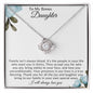Bonus Daughter | Family Isn't Always Blood (Love Knot Necklace)