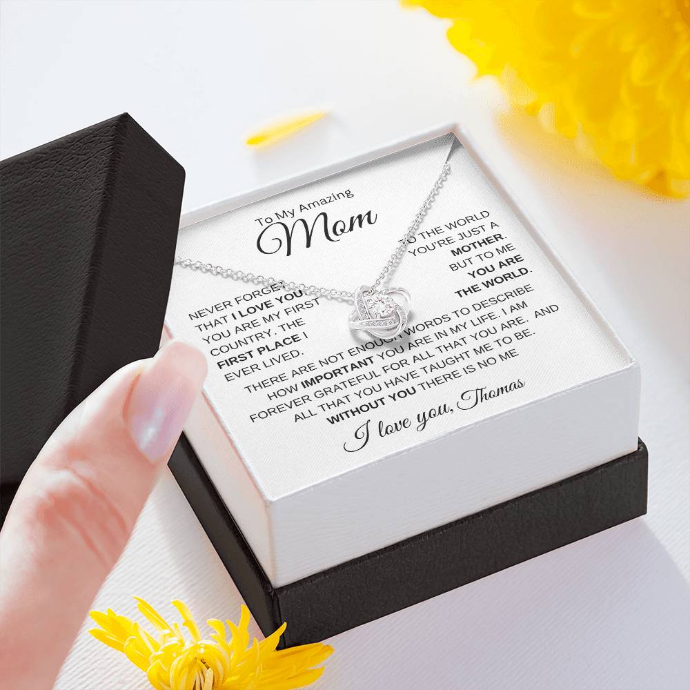 To My Amazing Mom | Love Knot - Personalize