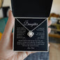 To My Daughter | Deep In Your Heart (Love Knot Necklace)