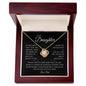To My Daughter | Deep In Your Heart (Love Knot Necklace)