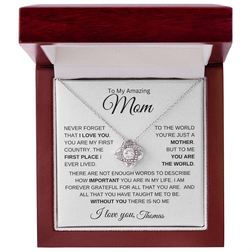 To My Amazing Mom | Love Knot - Personalize