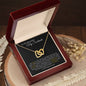 To My Soulmate | Everlasting Bond - Interlocking Hearts Necklace
