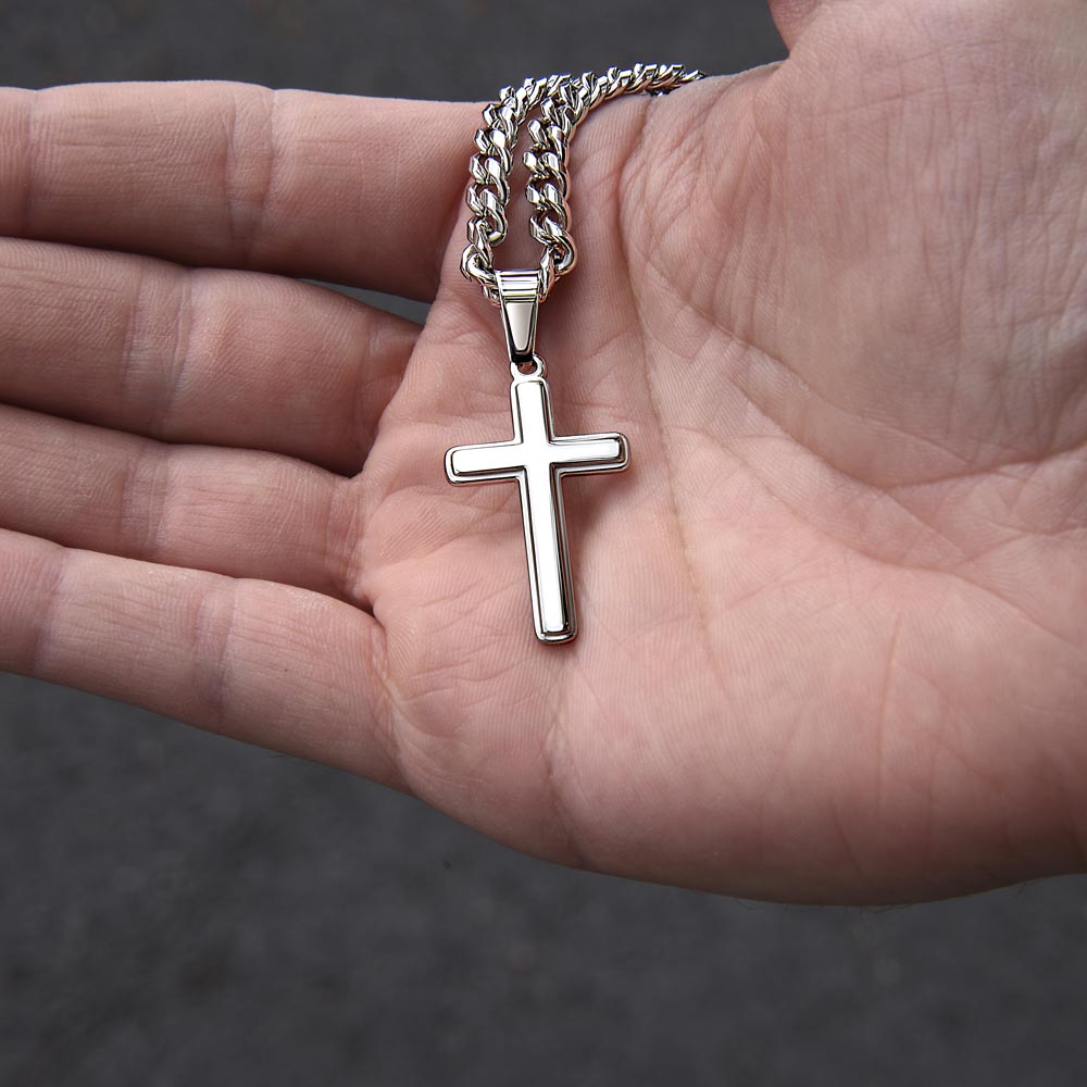 My Man Gift - You Are My Life, My Love and My Best friend - Artisan Cross Necklace