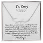 I'm Sorry | Personalized Name Necklace