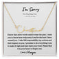 I'm Sorry | Personalized Name Necklace