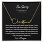I'm Sorry | Personalized Name Necklace