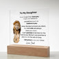 To My Daughter | I'm Proud to be Your Father Acrylic Plaque