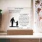 To My Daughter | Heartfelt Apology Acrylic Plaque
