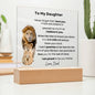 To My Daughter | I'm Proud to be Your Father Acrylic Plaque