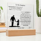 To My Daughter | Heartfelt Apology Acrylic Plaque