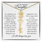 To My Amazing Daughter | Personalized Birth Flower Name Necklace