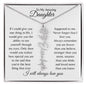 To My Amazing Daughter | Personalized Birth Flower Name Necklace