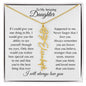 To My Amazing Daughter | Personalized Birth Flower Name Necklace