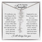 To My Amazing Daughter | Personalized Birth Flower Name Necklace