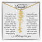 To My Amazing Daughter | Personalized Birth Flower Name Necklace