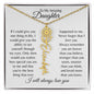 To My Amazing Daughter | Personalized Birth Flower Name Necklace