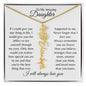 To My Amazing Daughter | Personalized Birth Flower Name Necklace