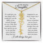 To My Amazing Daughter | Personalized Birth Flower Name Necklace