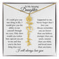 To My Amazing Daughter | Personalized Birth Flower Name Necklace