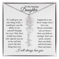 To My Amazing Daughter | Personalized Birth Flower Name Necklace