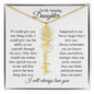 To My Amazing Daughter | Personalized Birth Flower Name Necklace