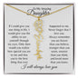 To My Amazing Daughter | Personalized Birth Flower Name Necklace