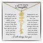 To My Amazing Daughter | Personalized Birth Flower Name Necklace
