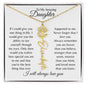 To My Amazing Daughter | Personalized Birth Flower Name Necklace