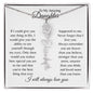 To My Amazing Daughter | Personalized Birth Flower Name Necklace