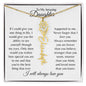 To My Amazing Daughter | Personalized Birth Flower Name Necklace