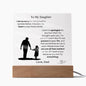 To My Daughter | Heartfelt Apology Acrylic Plaque
