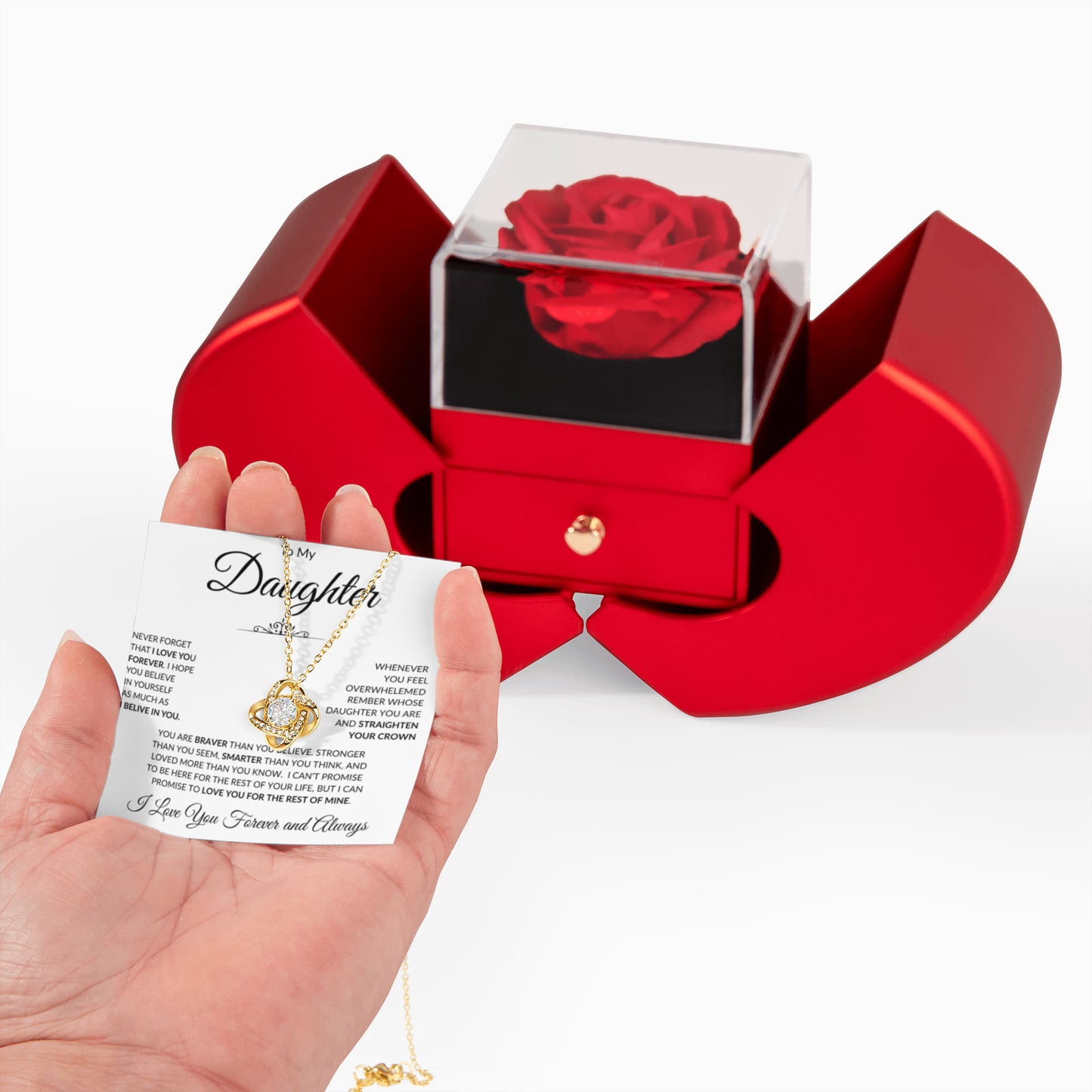 Gift for Daughter from Dad – Love You Forever Necklace