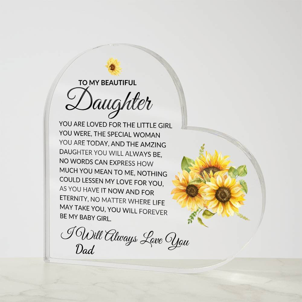 Acrylic Heart Plaque