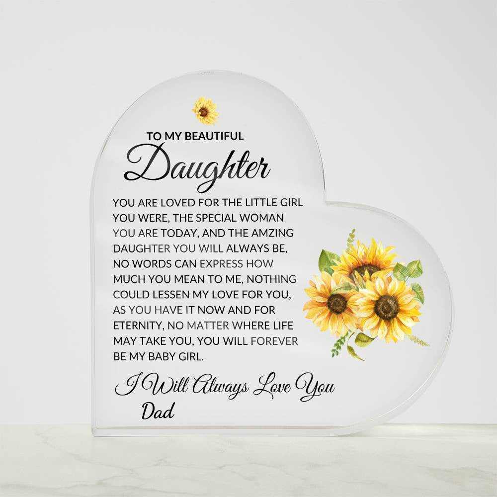 Acrylic Heart Plaque