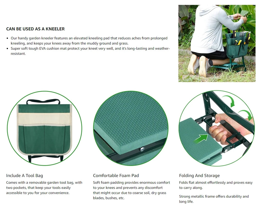 GardenEase™️ Kneeler-Seat Combo