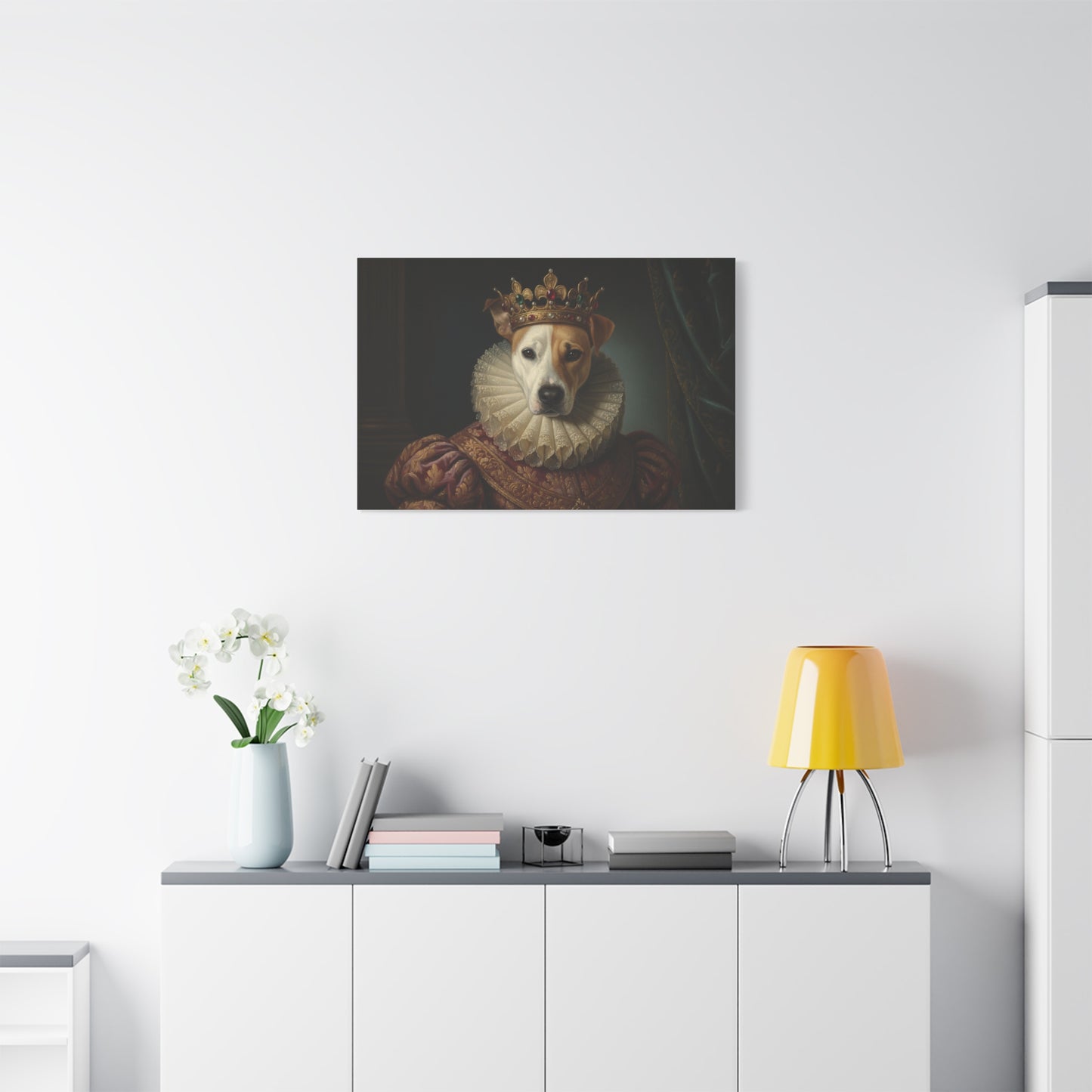 Personalized Vintage Pet Portrait Canvas Wall Art