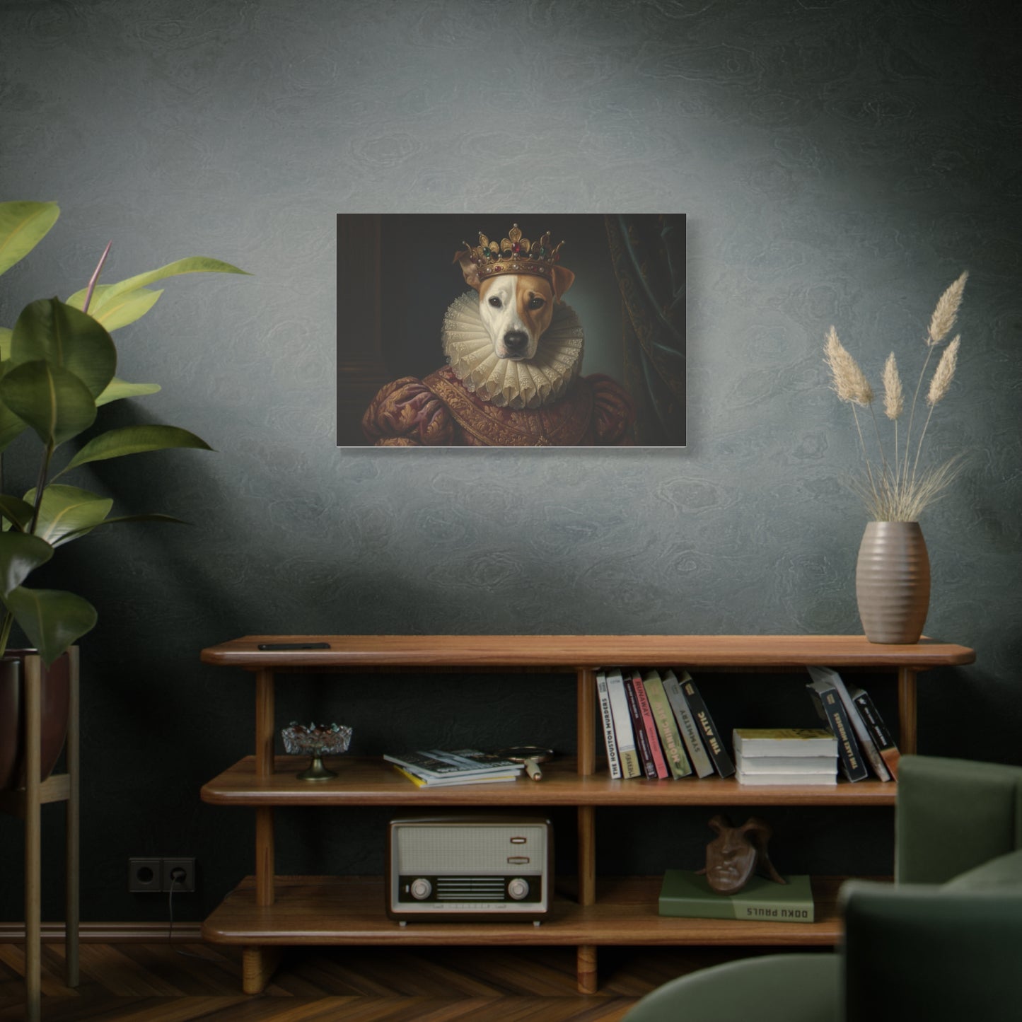 Personalized Vintage Pet Portrait Canvas Wall Art